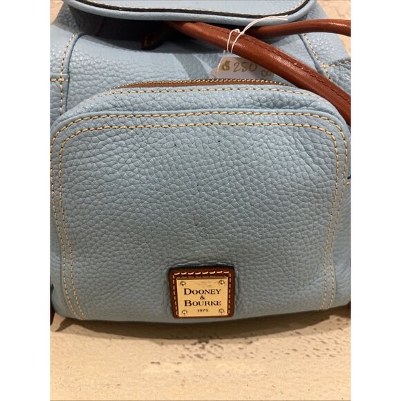 Dooney & Bourke Pebble Grain Sky Blue Murphy Backpack - Picture 8 of 10